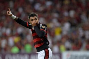 Gabigol marcou em Flamengo x Talleres.